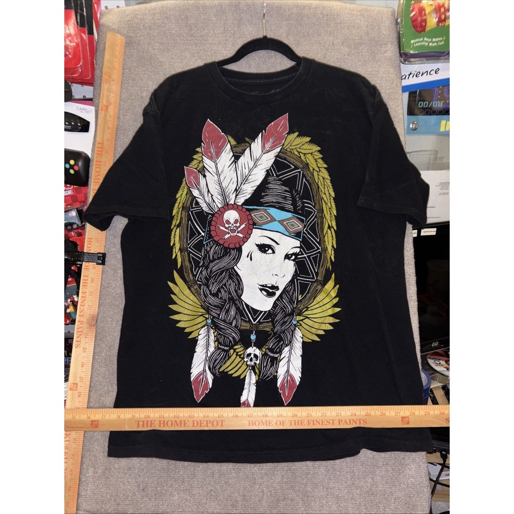 FATAL SHIRT NATIVE AMERICAN WOMAN MENS SIZE XL 2 SIDED T-SHIRT